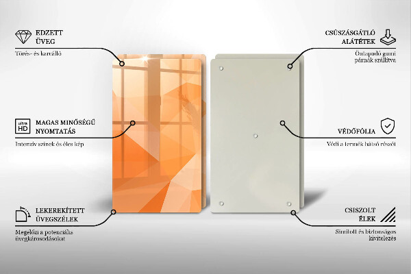 Herdabdeckung Geometrischer Hintergrund