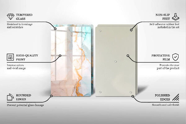 Herdabdeckung Marmorabstraktion