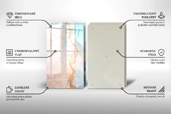 Herdabdeckung Marmorabstraktion