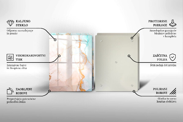 Herdabdeckung Marmorabstraktion