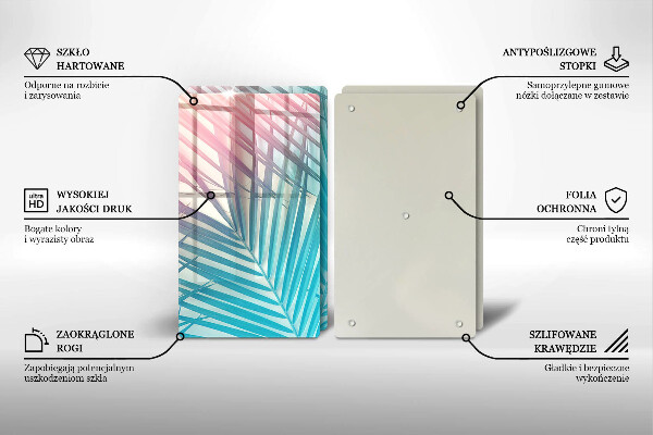 Herdabdeckung Pastellblätter