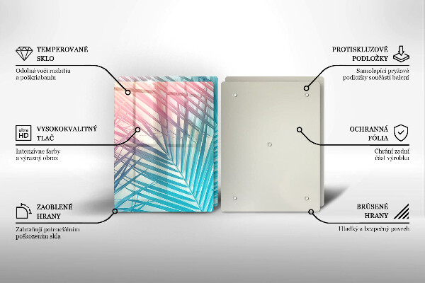 Herdabdeckung Pastellblätter