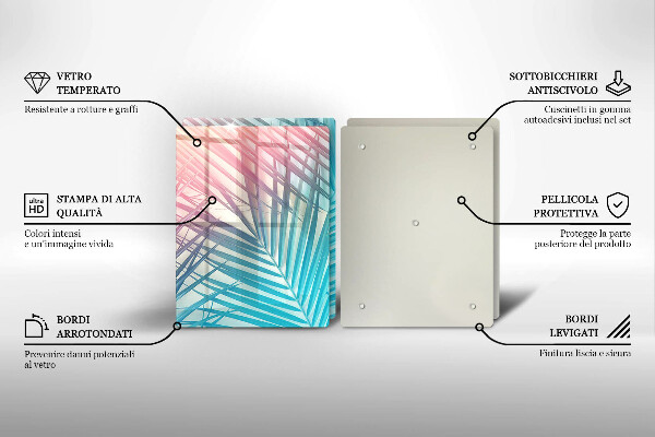 Herdabdeckung Pastellblätter