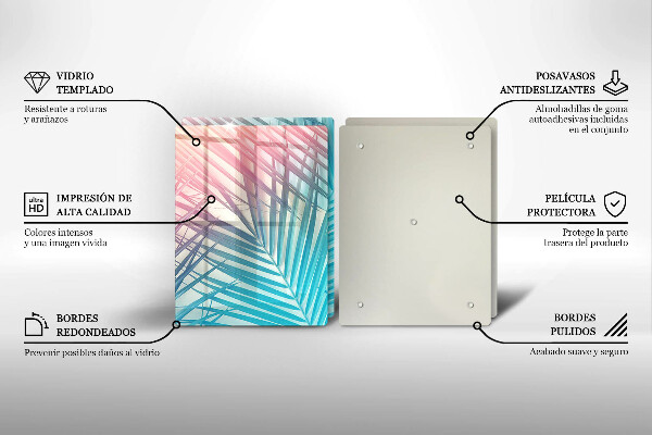 Herdabdeckung Pastellblätter