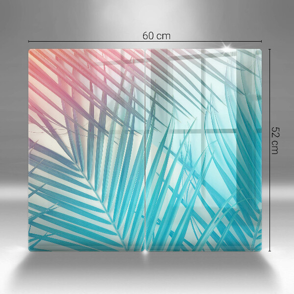 Herdabdeckung Pastellblätter