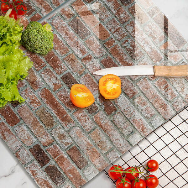 Herdabdeckung Alte Backsteinmauer