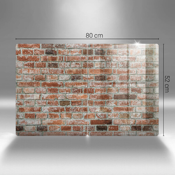 Herdabdeckung Alte Backsteinmauer