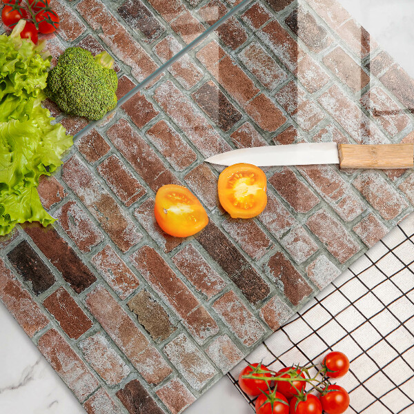 Herdabdeckung Alte Backsteinmauer