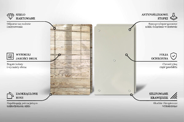 Herdabdeckung Holzbretter