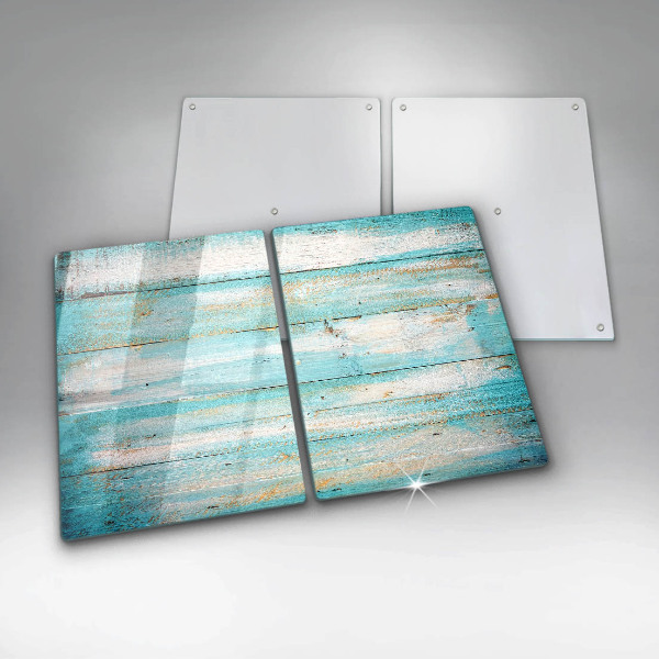 Herdabdeckung Vintage-Holzbretter