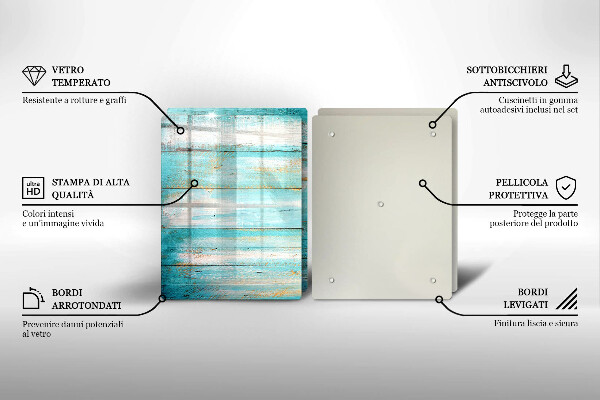 Herdabdeckung Vintage-Holzbretter