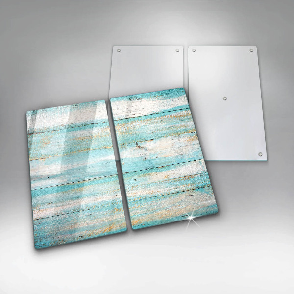 Herdabdeckung Vintage-Holzbretter