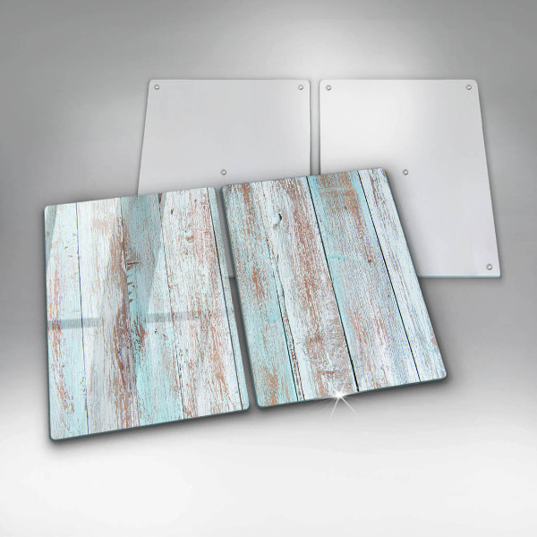 Herdabdeckung Alte Vintage-Bretter