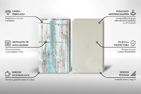 Herdabdeckung Alte Vintage-Bretter