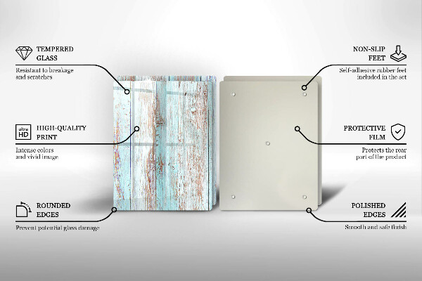 Herdabdeckung Alte Vintage-Bretter