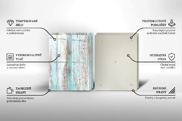 Herdabdeckung Alte Vintage-Bretter