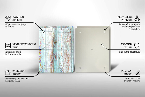 Herdabdeckung Alte Vintage-Bretter