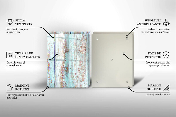 Herdabdeckung Alte Vintage-Bretter