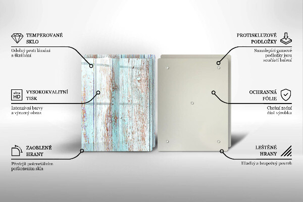 Herdabdeckung Alte Vintage-Bretter