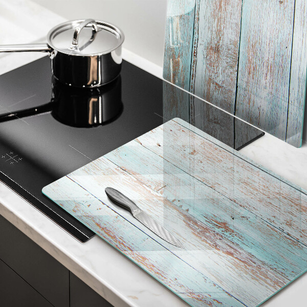 Herdabdeckung Alte Vintage-Bretter