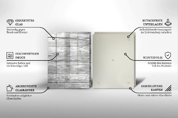 Herdabdeckung Alte Holzbretter