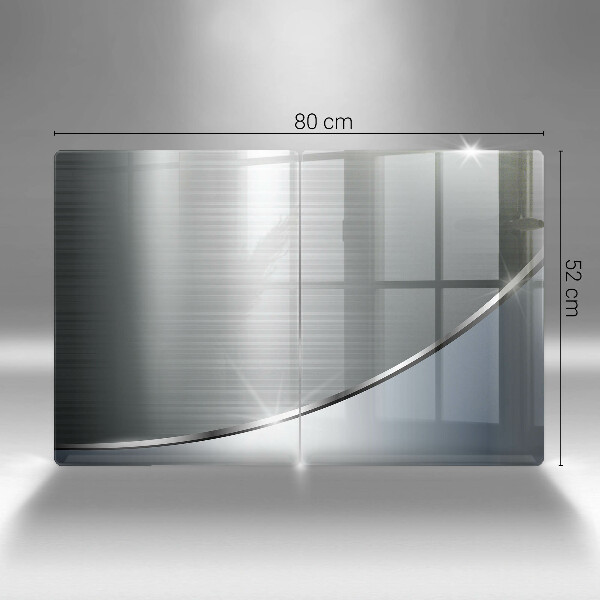 Herdabdeckung Abstraktionsmuster aus Metall