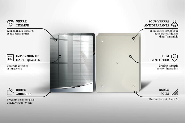 Herdabdeckung Abstraktionsmuster aus Metall