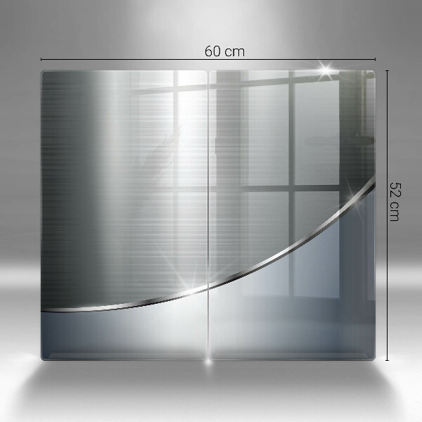 Herdabdeckung Abstraktionsmuster aus Metall