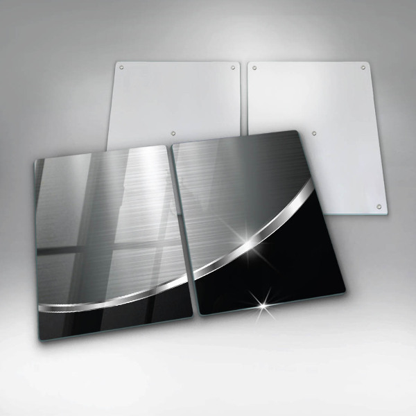 Herdabdeckung Abstraktion mit Metall