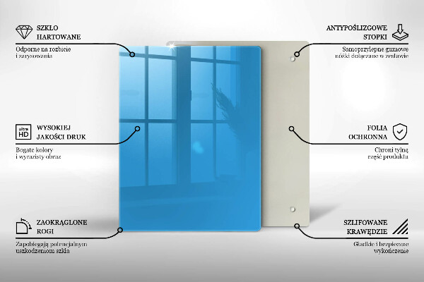 Herd schutzplatte Blaue Farbe