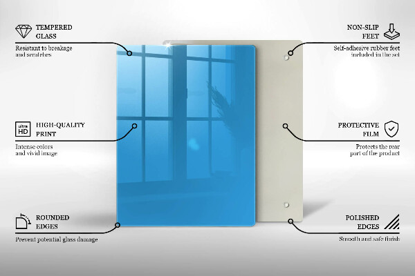 Herd schutzplatte Blaue Farbe