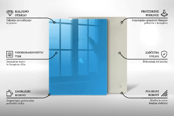 Herd schutzplatte Blaue Farbe