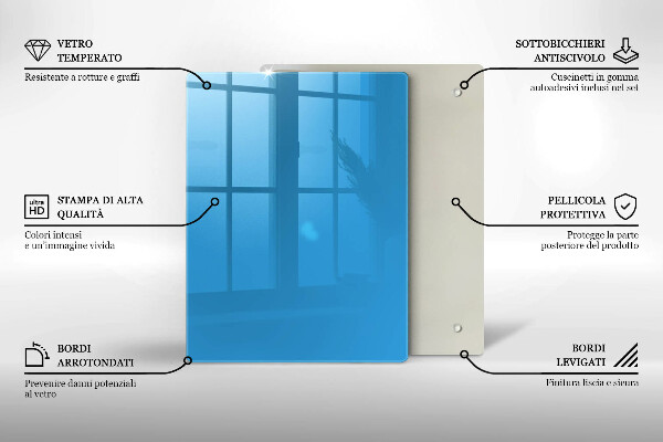 Herd schutzplatte Blaue Farbe