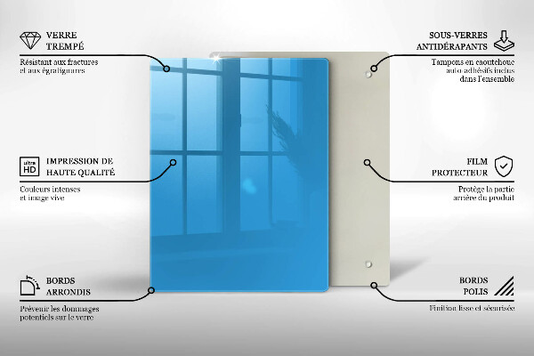 Herd schutzplatte Blaue Farbe