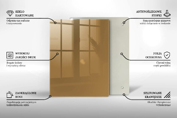 Abdeckung induktionskochfeld Beige Farbe