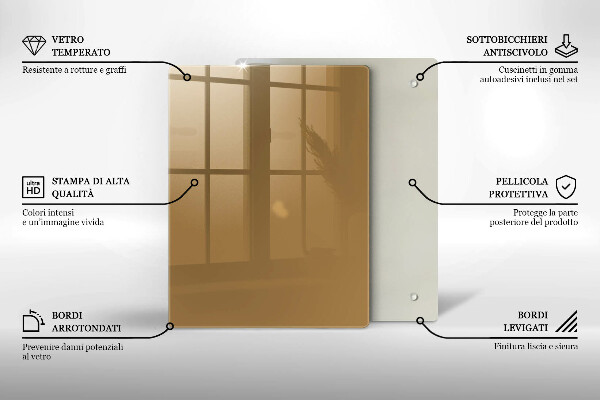 Abdeckung induktionskochfeld Beige Farbe