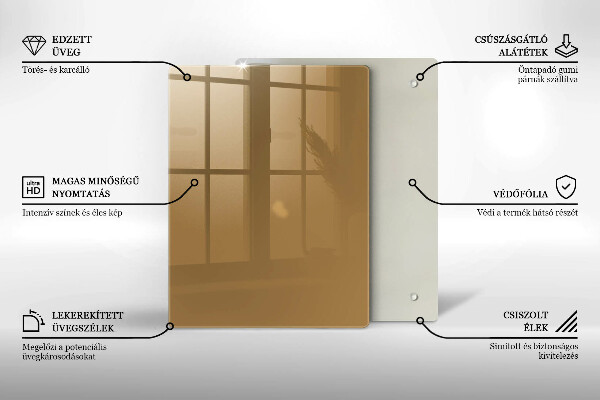 Abdeckung induktionskochfeld Beige Farbe