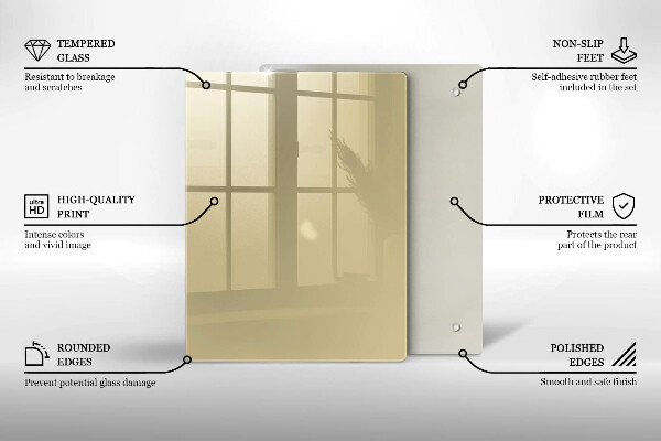 Abdeckung induktionskochfeld Beige Farbe