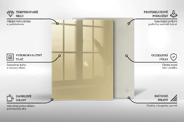 Abdeckung induktionskochfeld Beige Farbe