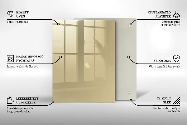 Abdeckung induktionskochfeld Beige Farbe