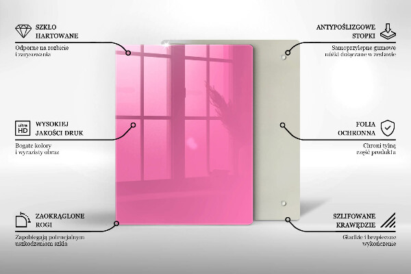 Abdeckung induktionskochfeld Pinke Farbe