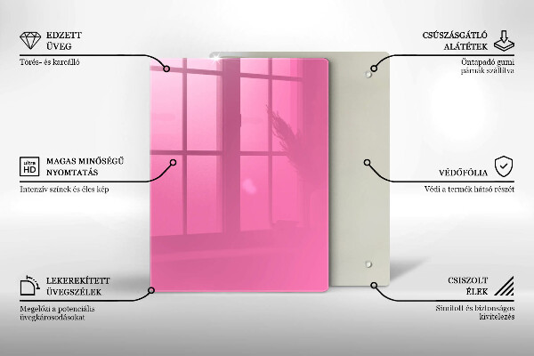 Abdeckung induktionskochfeld Pinke Farbe