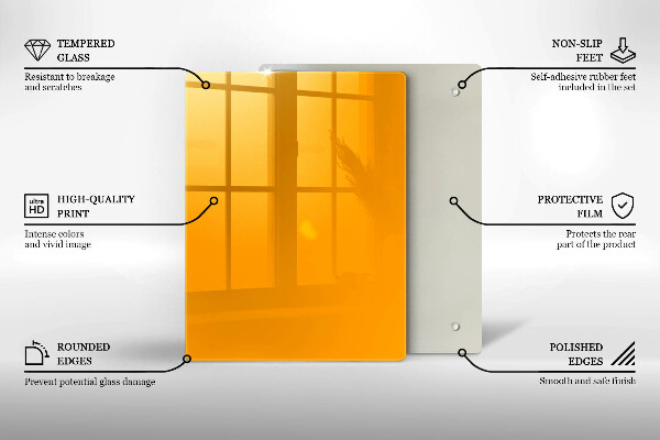 Abdeckung induktionskochfeld Dunkelgelbe Farbe