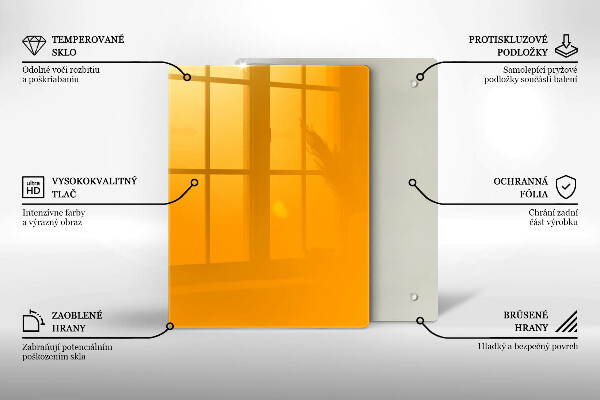 Abdeckung induktionskochfeld Dunkelgelbe Farbe