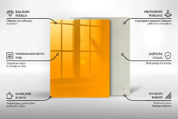 Abdeckung induktionskochfeld Dunkelgelbe Farbe