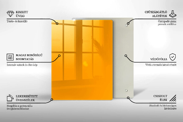 Abdeckung induktionskochfeld Dunkelgelbe Farbe