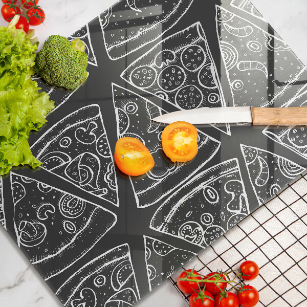 Herd abdeckplatte Pizzaillustration