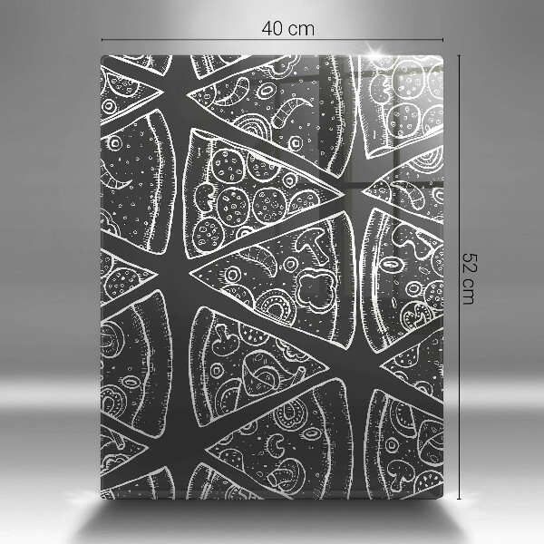 Herd abdeckplatte Pizzaillustration