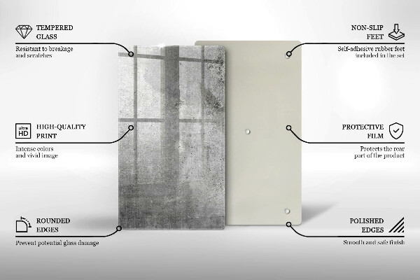 Schutz für induktionskochfeld Betonstruktur