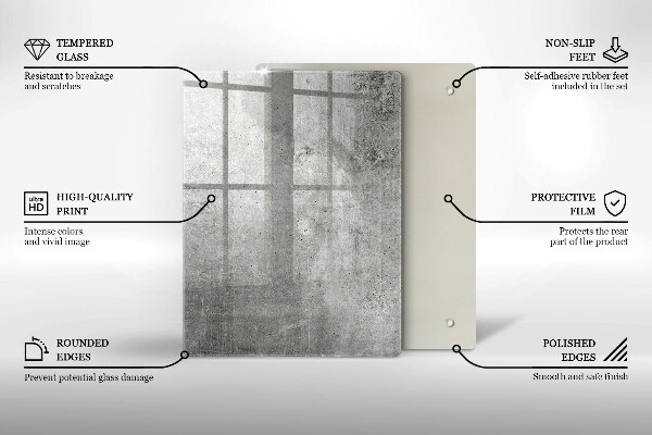 Schutz für induktionskochfeld Betonstruktur